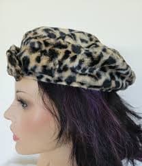 Vintage Leopard Print Velour Buckled Hat. | Mercari