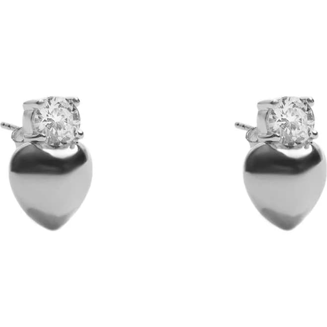 Argento Vivo Women's Sterling Silver Heart Stud Earrings