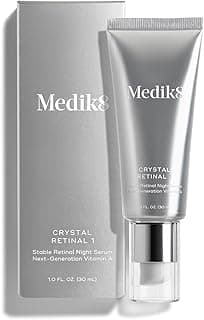 Crystal Retinal 1 - Firming, Advanced Skin Retinaldehyde Face Serum - Night Serum with Hyaluronic Acid and Vitamin E - Gluten Free - 1 oz