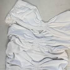 Susana Monaco Off-The-Shoulder Cutout Crop Top In Sugar White NWT Size XS - Tops - XS - new-with-tags - Susana Monaco · Whatnot: Shop, Sell, Connect