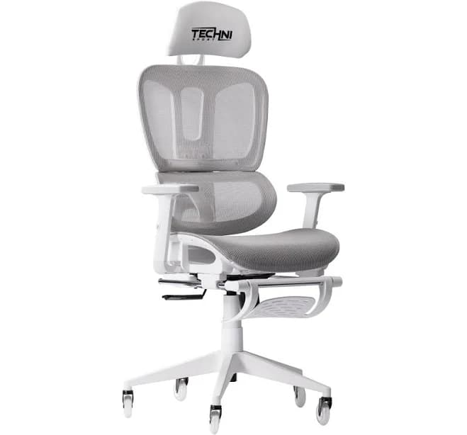 Techni Sport AIRFLEX2.0 White Mesh Gaming Chair