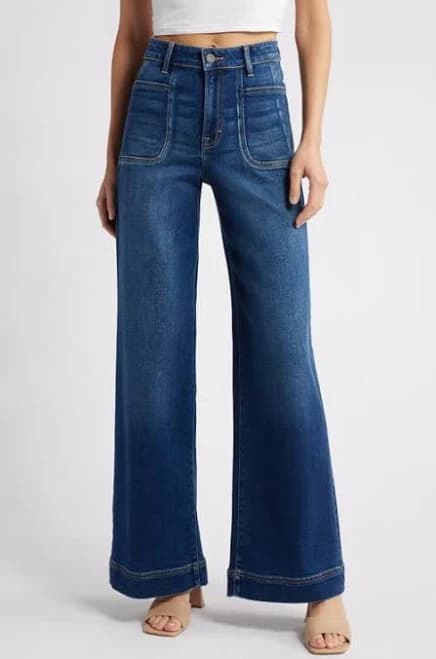 Hidden Jeans Women's High-Waist Wide-Leg Jeans