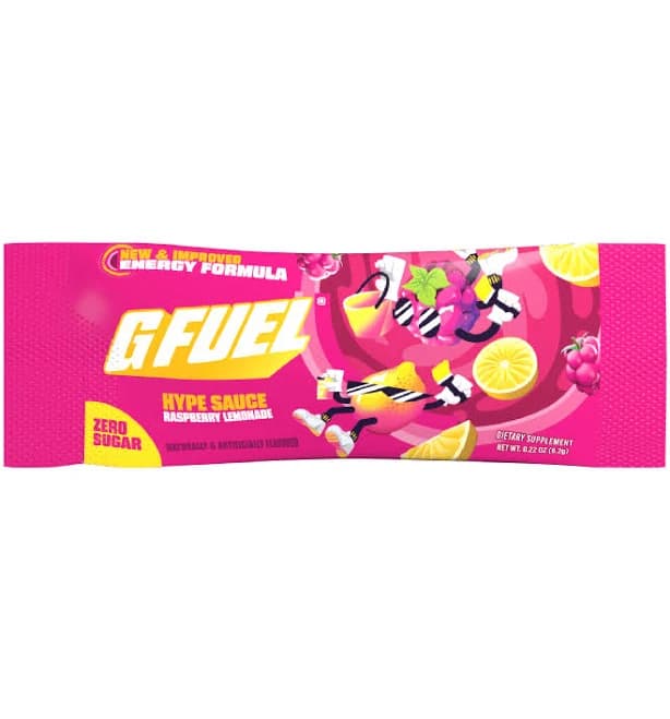 G Fuel Single Serving Energy Pack Hype Sauce 2.0