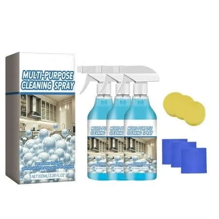 Kitchen Foam Cleaner Heavy Duty | Household Oil, Grease & Rust Remover | Multi-Surface Decontamination Spray | Fast-Acting, Non-Greasy Finish | 100ml