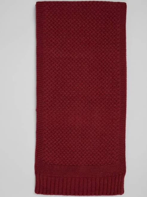 Jos. A. Bank Men's Solid Sampler Textured Knit Scarf