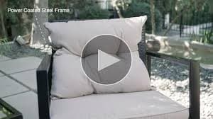 Amazon.com: 3 Pieces Rocking Bistro Set Outdoor Conversation Sets Rattan Patio Furniture Wicker Rocking Chairs with Blue Cushions and Glass Coffee Table for Balcony Poolside Garden Patio Porch Backyard : Patio, Lawn