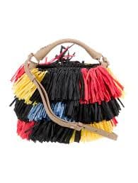 Diane von Furstenberg Raffia Top Handle Bag - Neutrals Handle Bags, Handbags - WDI531760 | The RealReal