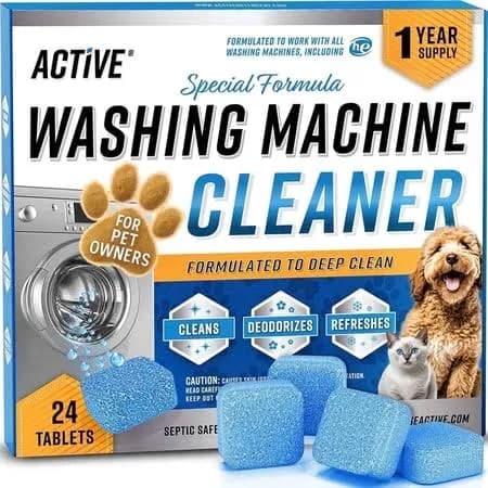 Active Pet Owner's Washing Machine Cleaner