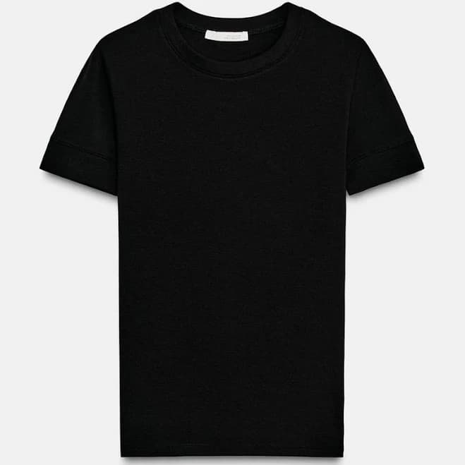 Woman Zara Minimal Short Sleeve T-Shirt