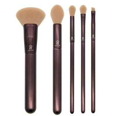 Moda Burnished Heavy Metal Face Makeup Brush Kit