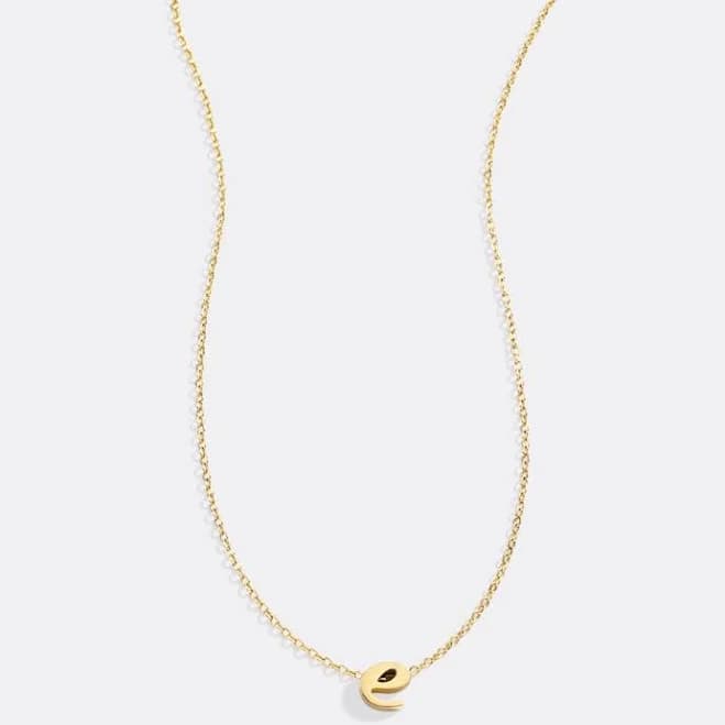 Mint & Lily Tiny Script Initial Necklace