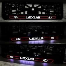 1 PCs Led auto license plate frames with backlit lettering. (Inscriptions can be any) - AliExpress