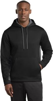 Sport-Tek Sport-Wick Fleece Colorblock Hooded Pullover