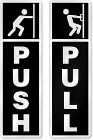 Door Sign - Push/Pull (1 pair) Vinyl Sticker | Lazada PH