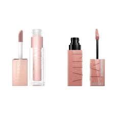 Amazon.com : MAYBELLINE Super Stay Vinyl Ink Longwear No-Budge Liquid Lipcolor Captivated Pink, 0.14 fl oz & Lifter Gloss Hydrating Lip Gloss with Hyaluronic Acid Ice Pink Neutral, 0.18 Ounce : Beauty