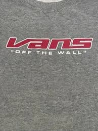 VANS Off The Wall Adult Medium Big Logo Crew Neck Thick Sweatshirt Sweater EUC