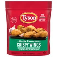 Tyson Restaurant Style Garlic Parmesan Crispy Wings, 16 oz Bag