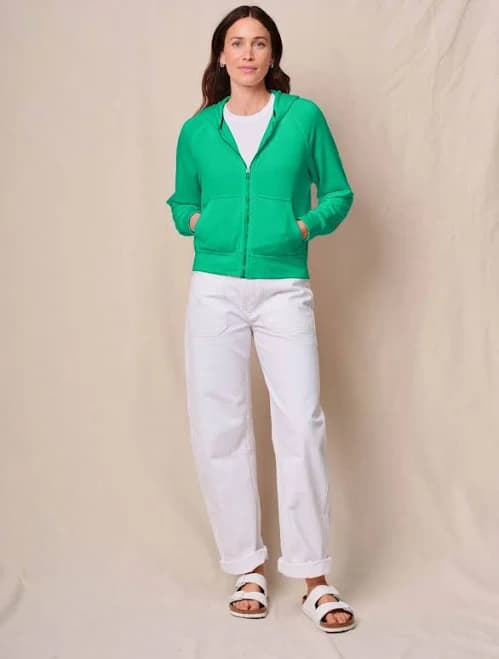 STATESIDE Softest Fleece Raglan Hood Zip Up