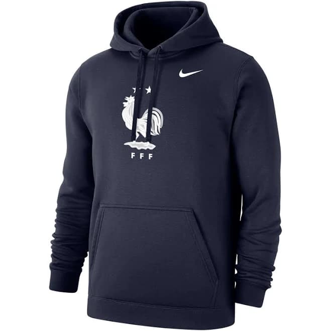 Nike Men's France National Team Club Fleece Pullover Hoodie