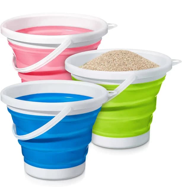 MiniInflat 3 Pcs 3l Collapsible Bucket
