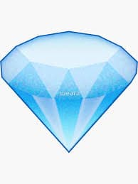 "Diamond Emoji (Small)" Sticker for Sale by wearz | Redbubble