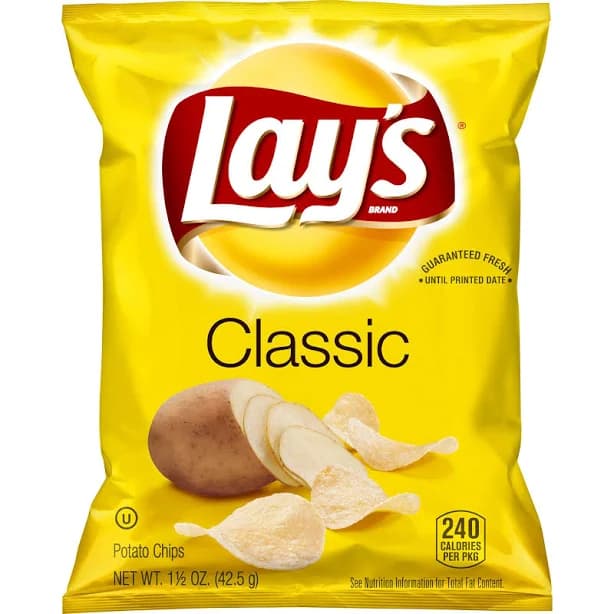 Frito Lay Lay's Classic Potato Chips