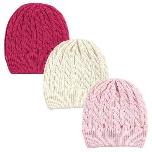 Hudson Baby 3-Pack Knitted Caps