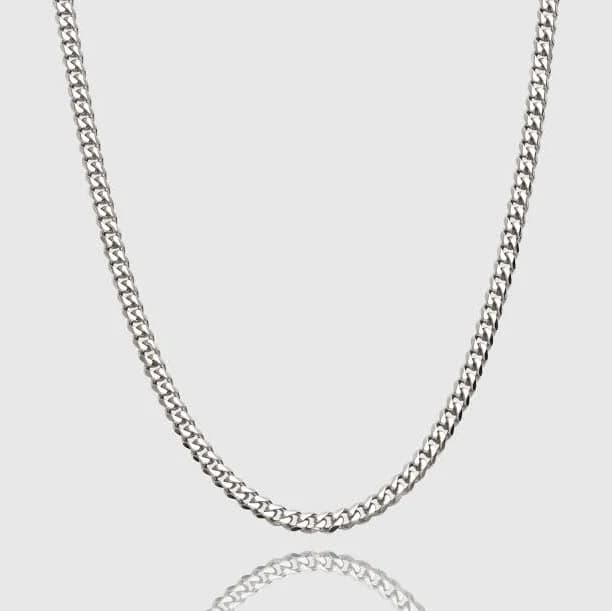 Apollo Untold Men's Silver Cuban Link Chain