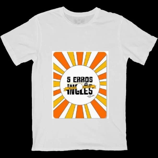 Cotton and Polyester Blended Shirt with Yellow Image Printed On It