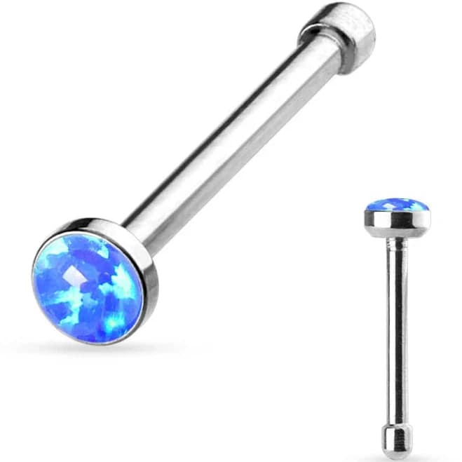 20ga Surgical Steel Opal Gem Stud