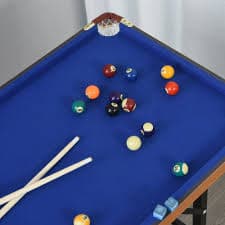 LUCKY ONE 55-Inch Freestanding Metal Billiards Game Table in Blue in the Multi-Game Tables department at Lowes.com