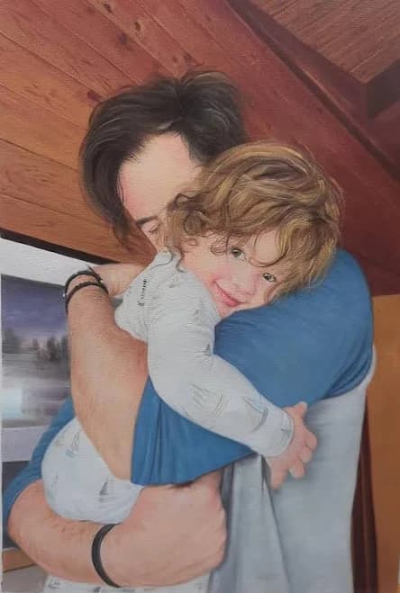 Custom Oil Portrait Painting - Personalized Art from Your Photo, Handmade Realistic Portrait