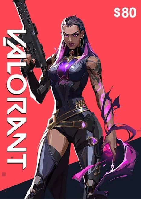 Valorant Gift Card - 80 USD (Riot Access) Official CD Key - USA Activation