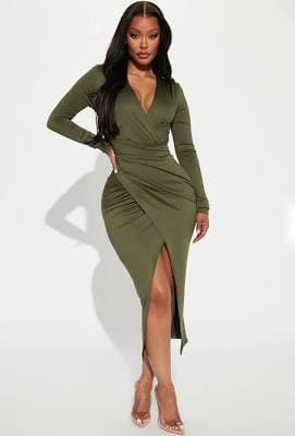 Fashion Nova Eyes On Me Tricot Midi Dress