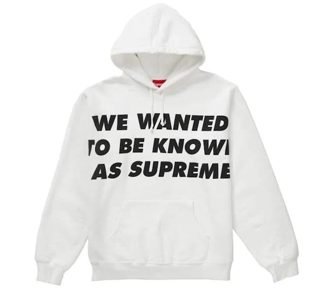 Supreme Known As Hooded Sweatshirt