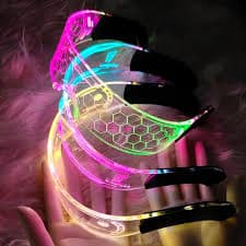 Cyberpunk LED Light up Glasses LED Visor Light up Glasses Perfect for Cosplay and Festivals| Alibaba.com