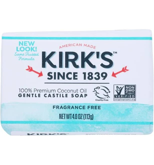 Kirk's Fragrance-Free Castile Bar Soap