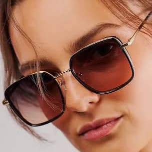 Free People Beau Square Sunglasses