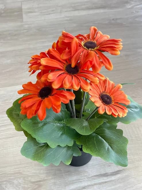 Boston International Faux Potted Gerbera Daisy Bush