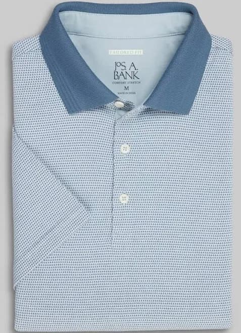 Jos. A. Bank Men's Tailored Fit Jacquard Polo Shirt