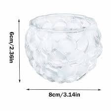 Luxcidy Crystal Tealight Candle Holders for Wedding Decor Glass Clear Votive Candle Holders for Table Centerpieces 3 inch Circular Tea Light Holders for Home Dinner Party Decor(B) - Walmart.com