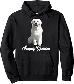 White English Cream Golden Retriever Simply Golden Pullover Hoodie