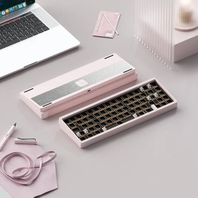 [In Stock] Lucky65 V2 65% Mechanical Keyboard Sakura Pink / ANSI