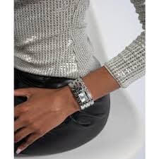Jual GUESS Ladies Watch WATERFALL Silver Tone - GW0441L1 | Shopee Indonesia