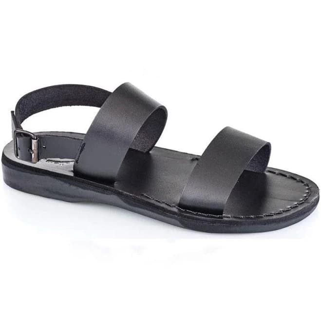 Jerusalem Sandals Men's Golan Two Strap Leather Sandals