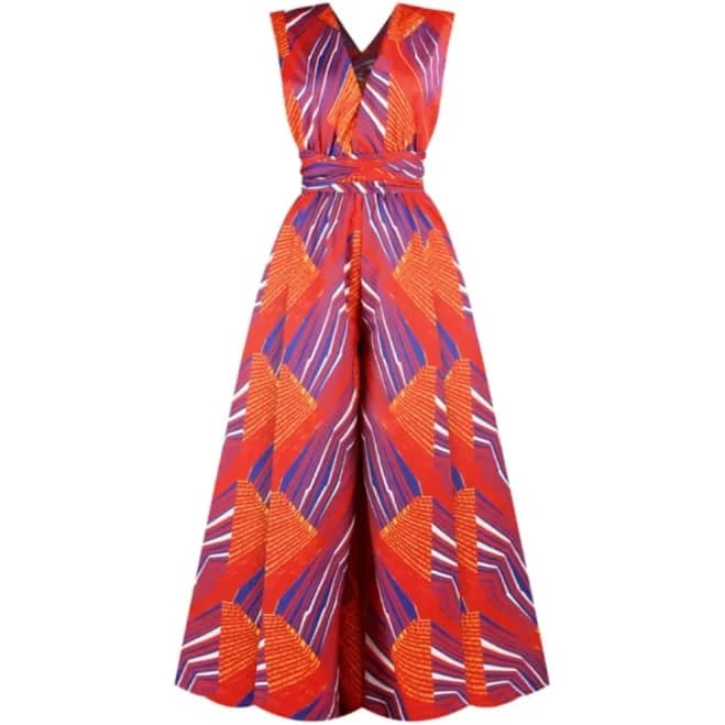 Women's Vibrant Playful Multi Print Jumpsuit