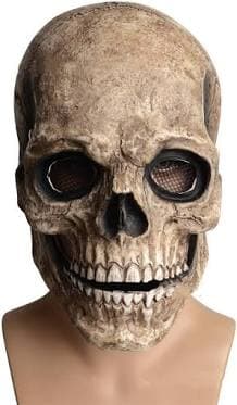 3D Skeleton Skull Mask with Movable Jaw