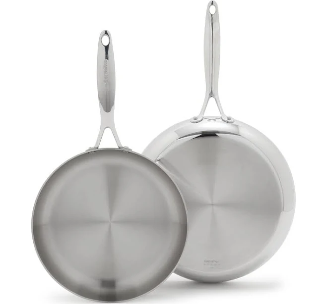 GreenPan Valencia Pro Uncoated Frypan Set