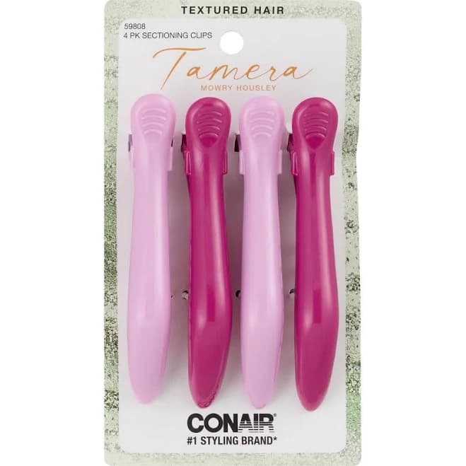 Conair Tamera Textured Hair Clips (4 ct)