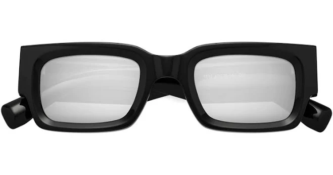 Hipster Thick Rectangle Mirrored Sunglasses Sunwear Lenses